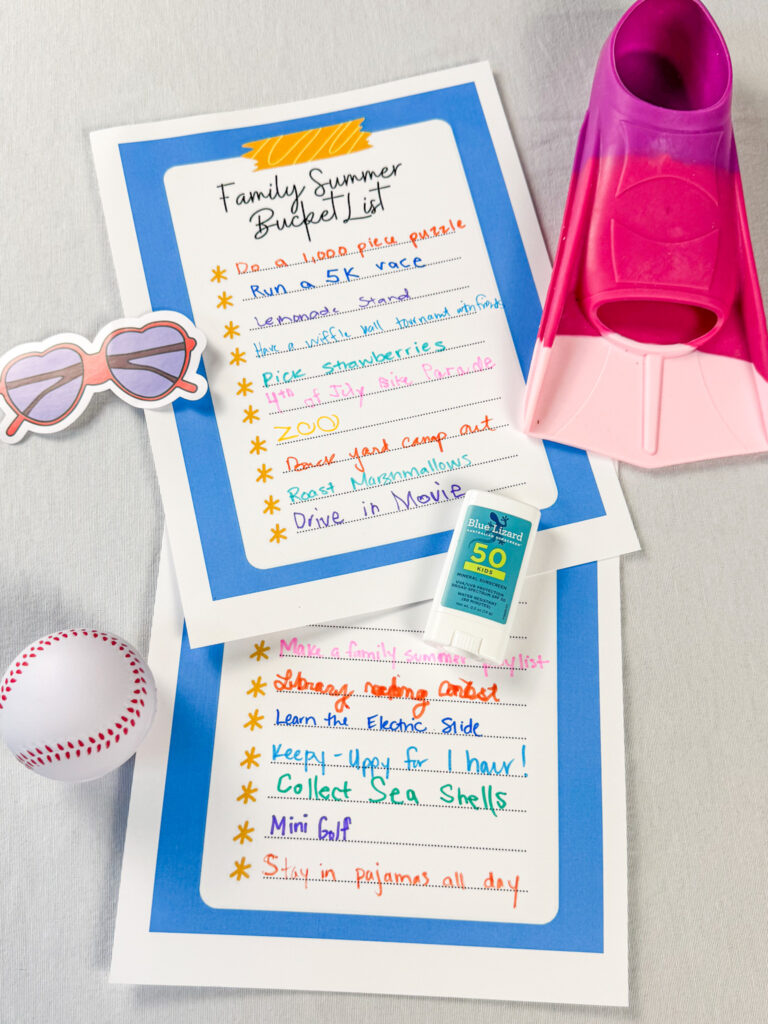 Family Summer Bucket List